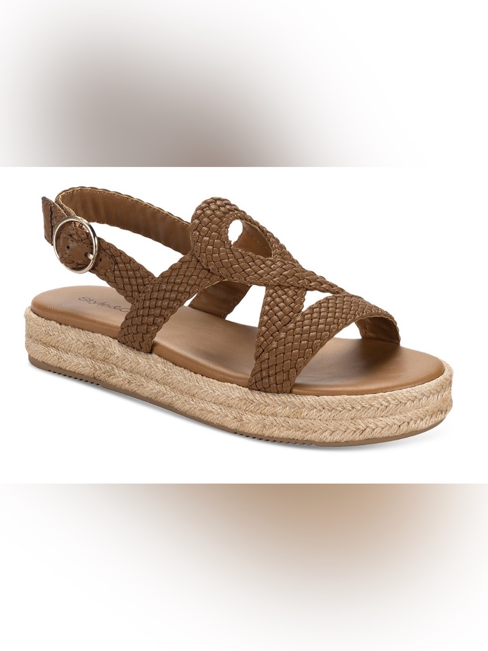 Style & Co “Ashlandd” Brown Woven Sandals - Size 9 1/2 - NWT